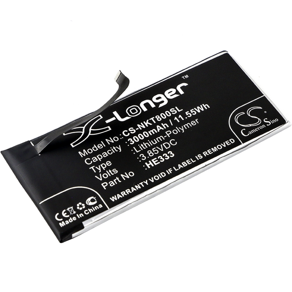 Compatible battery replacement for Nokia HE333