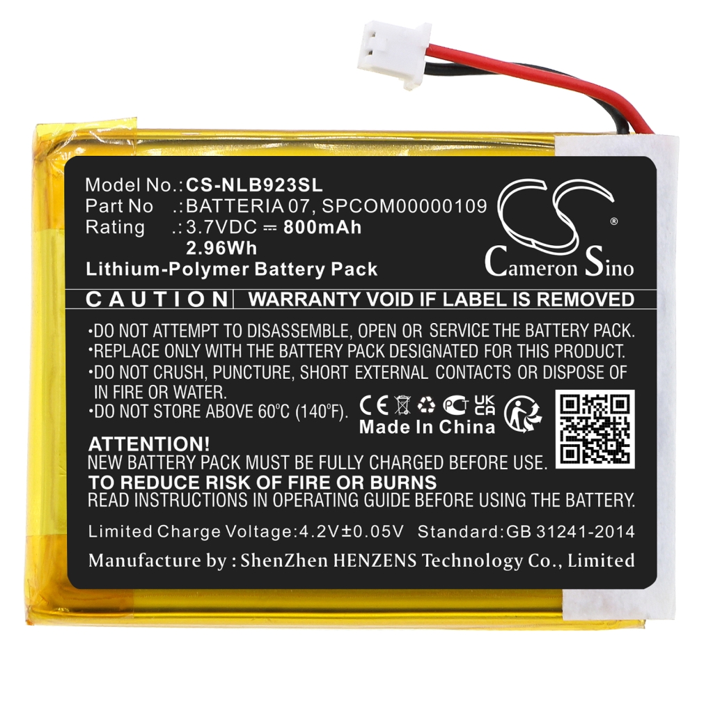 Batterier Ersätter SPCOM00000109