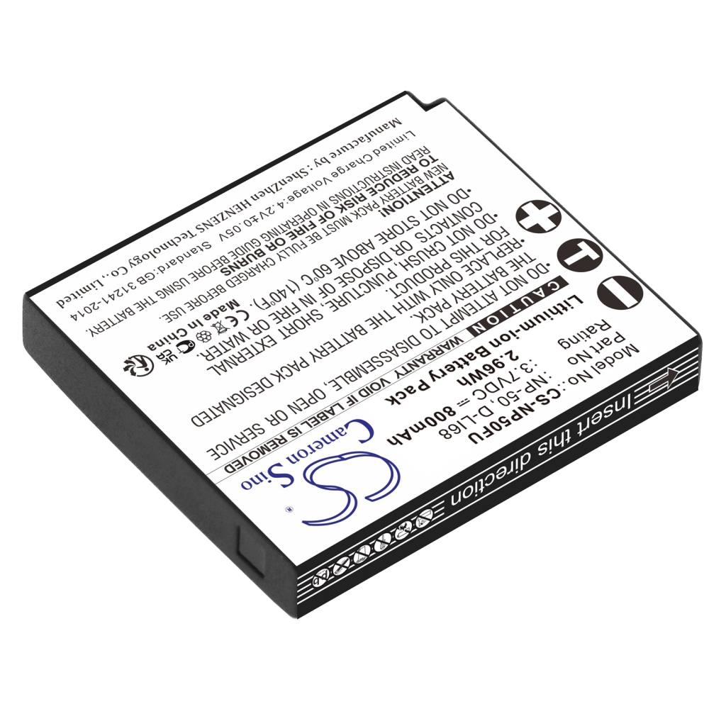 Battery Replaces D-LI68