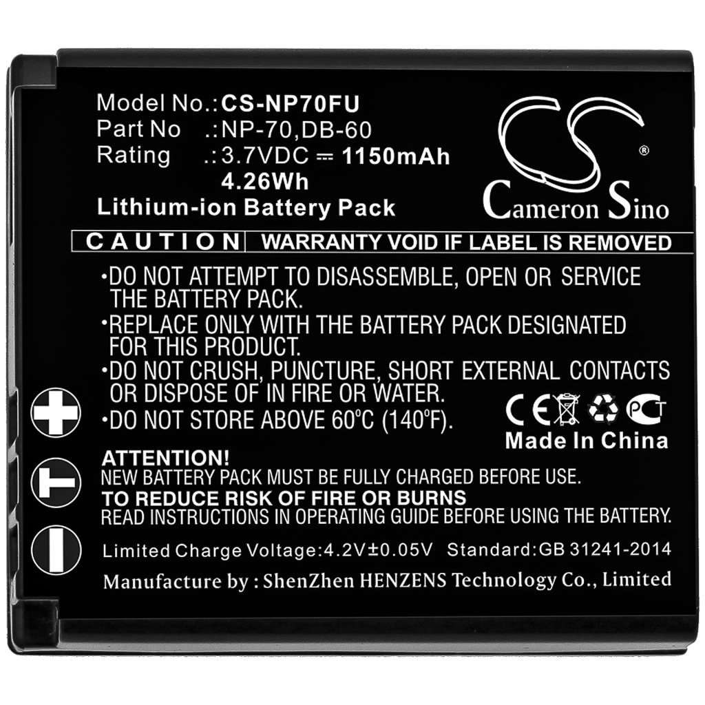 Camera Battery Panasonic Lumix DMC-FX01-K