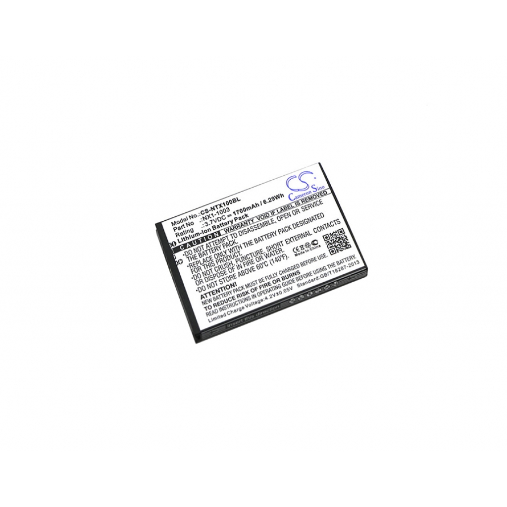 Batterier för skanner HandHeld CS-NTX100BL
