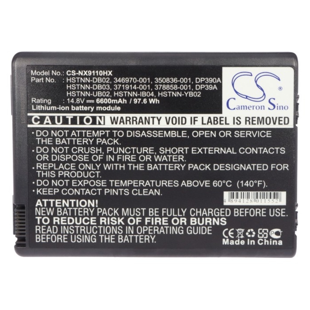 Batterier Ersätter Pavilion ZX5000-DG438A