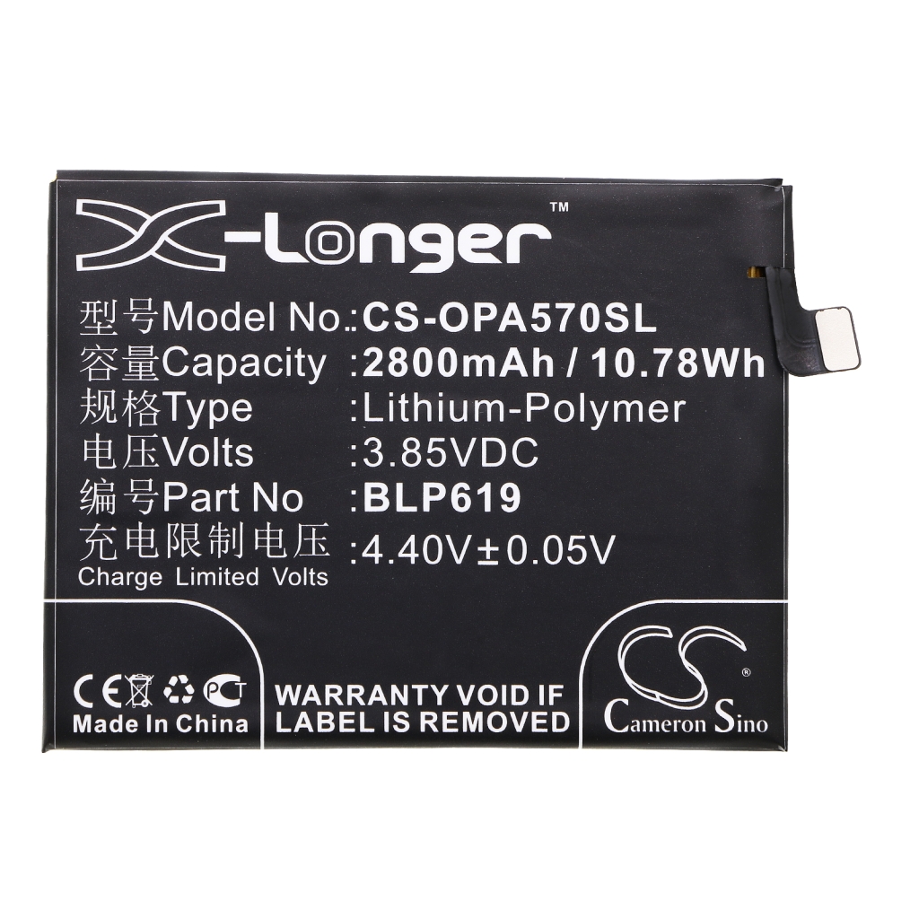 Batterier till mobiltelefoner OPPO CS-OPA570SL