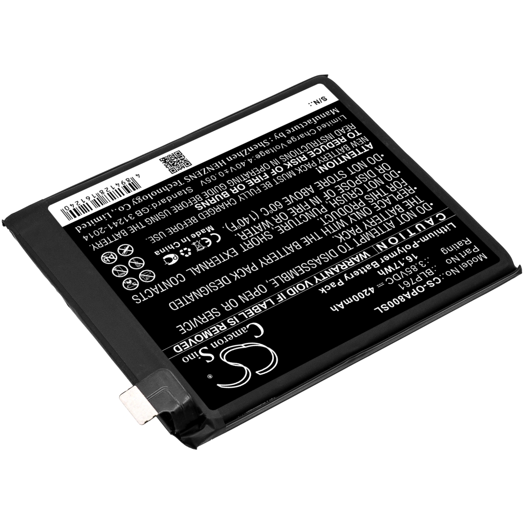 Compatible battery replacement for Oneplus BLP761