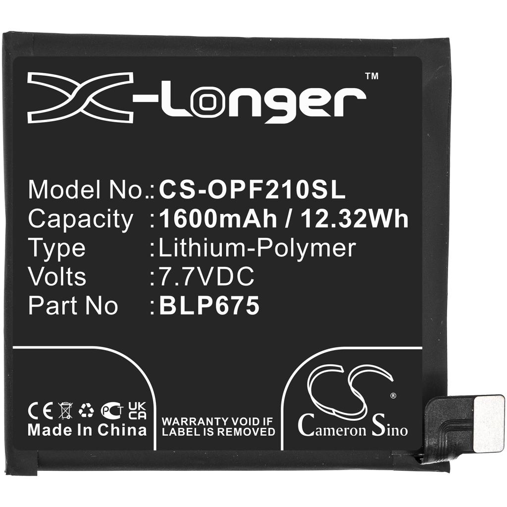 Batterier till mobiltelefoner OPPO CS-OPF210SL