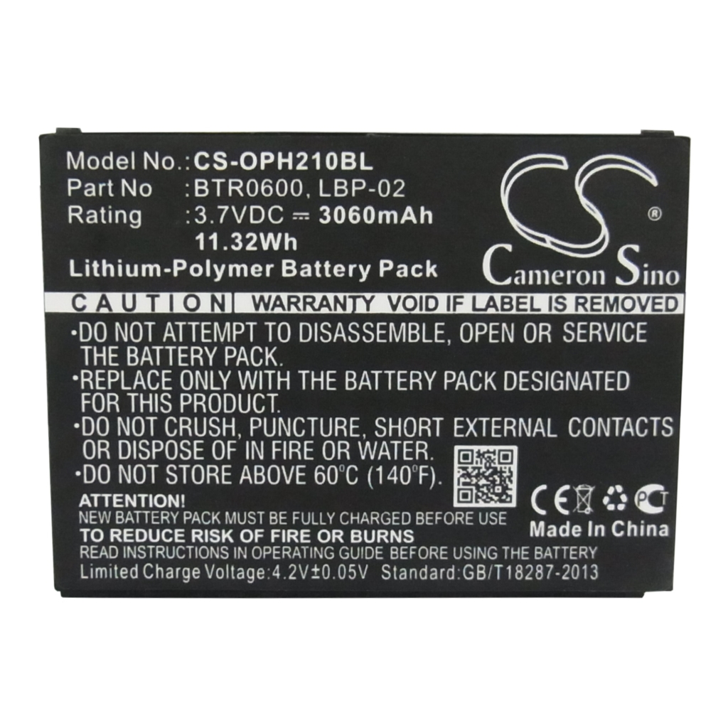 Batterier för skanner Opticon CS-OPH210BL
