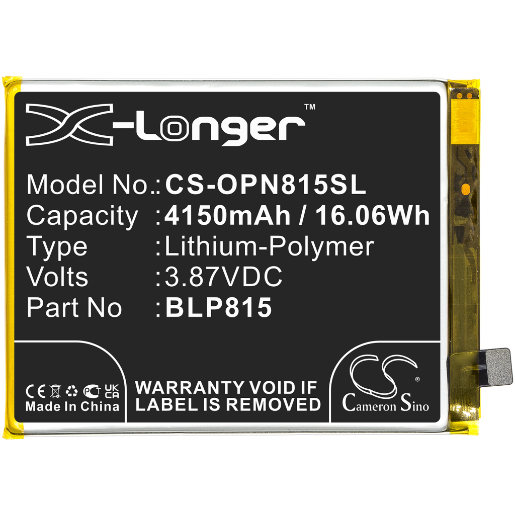 Batterier till mobiltelefoner Oneplus CS-OPN815SL