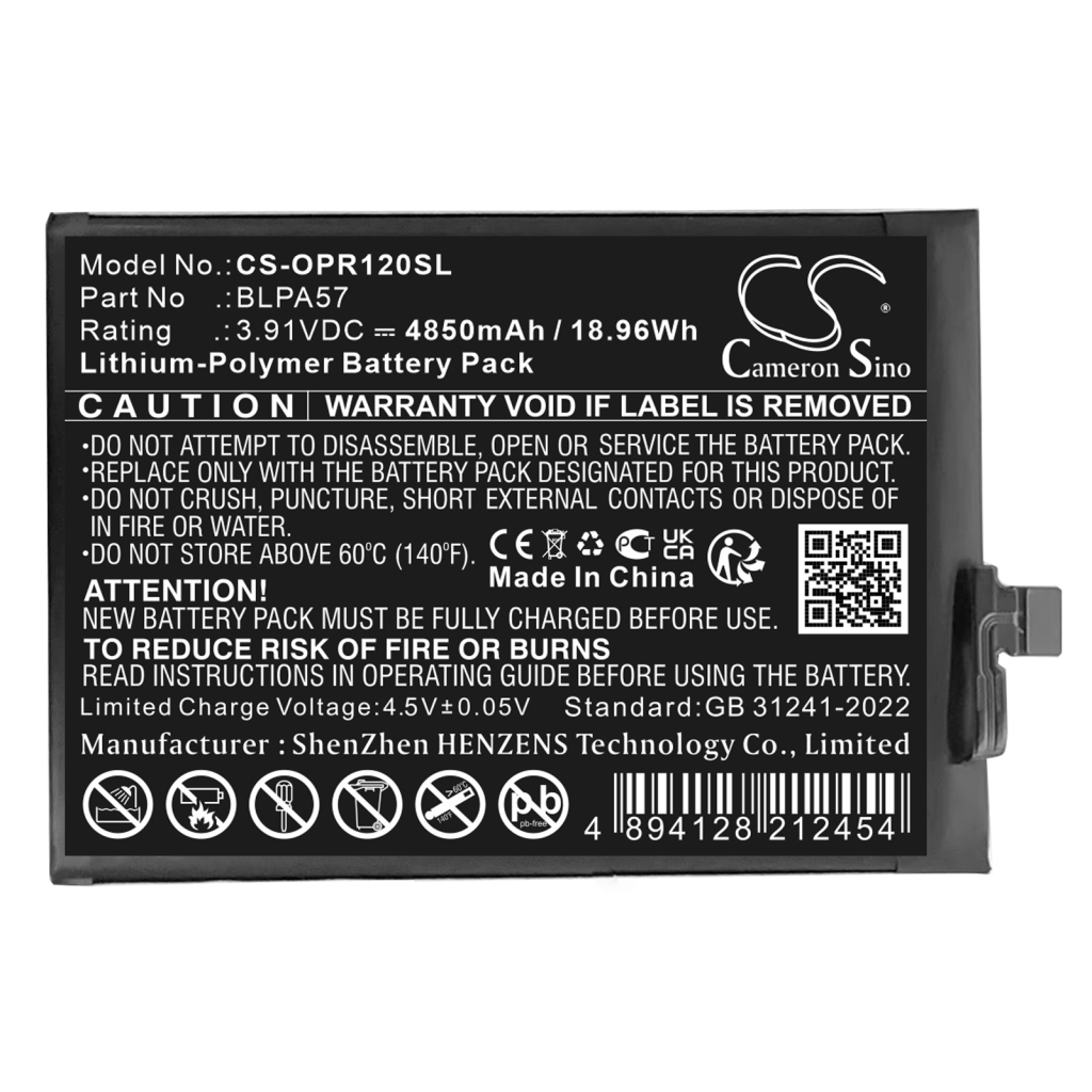 Mobile Phone Battery OPPO CS-OPR120SL