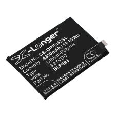 Compatible battery replacement for OPPO BLP893