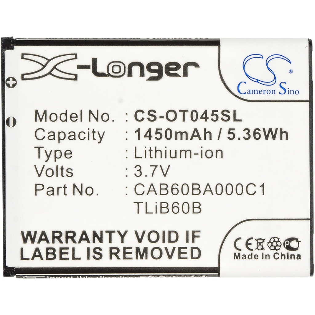 Batterier till mobiltelefoner USCellular CS-OT045SL