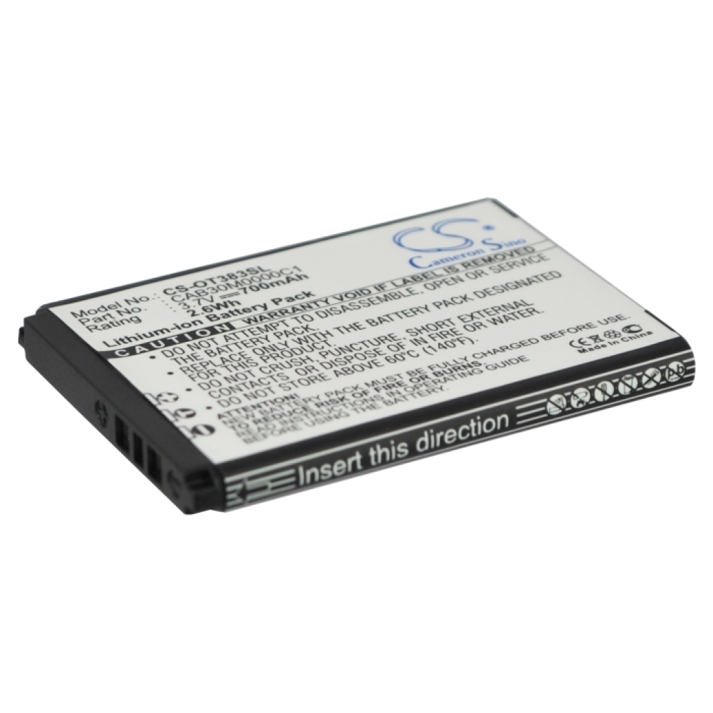 Batterier till mobiltelefoner MTC CS-OT383SL