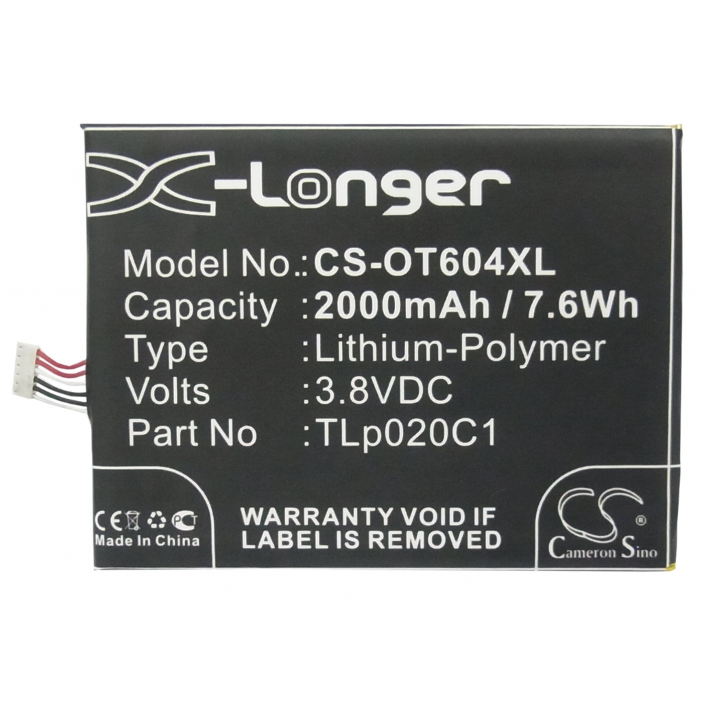Batterier Ersätter TLp020C1