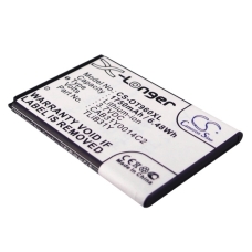 Compatible battery replacement for Alcatel CAB31Y0008C2,CAB31Y0014C2,TLIB31Y