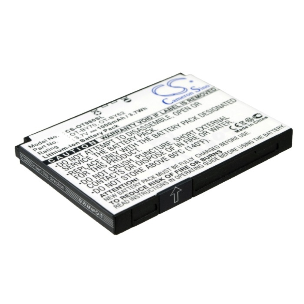 Batterier till mobiltelefoner Alcatel CS-OT980SL