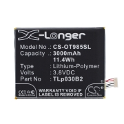 CS-OT985SL<br />Batterier för  ersätter batteri TLp030B2