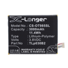 Compatible battery replacement for Vodafone C3000003C1,TLP030B1,TLP030B2,TLP030J1