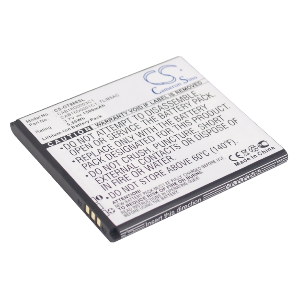 Battery Replaces CAB16D0003C1