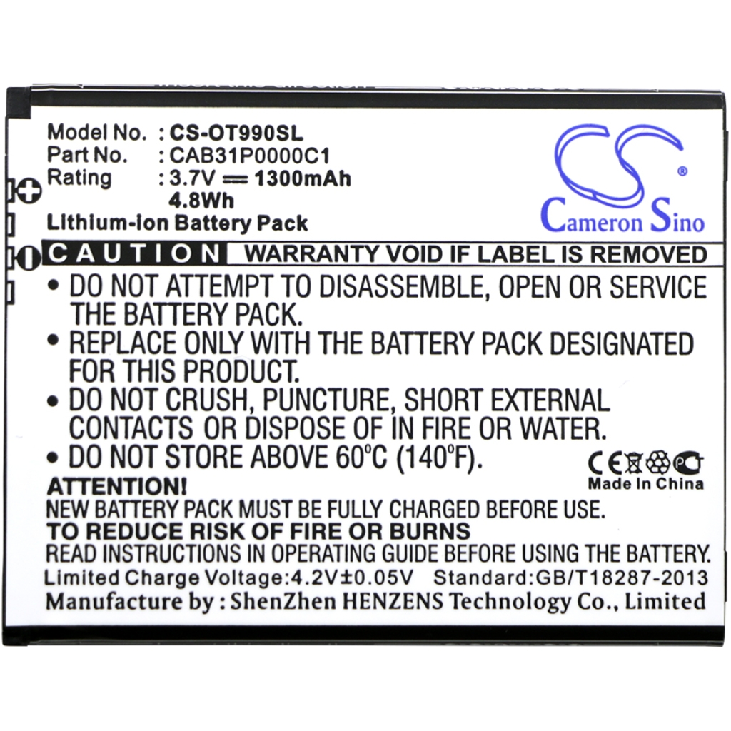 Battery Replaces CAB31P0000C1