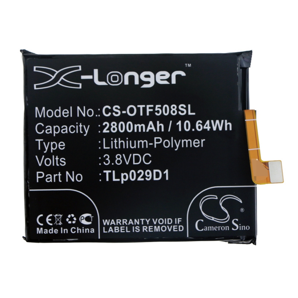 Batterier Ersätter TLp029D1