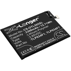 Kompatibel batteribyte för Alcatel TLP034F1,TLP034F7