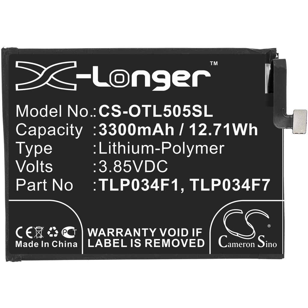 Batterier Ersätter TLP034F7