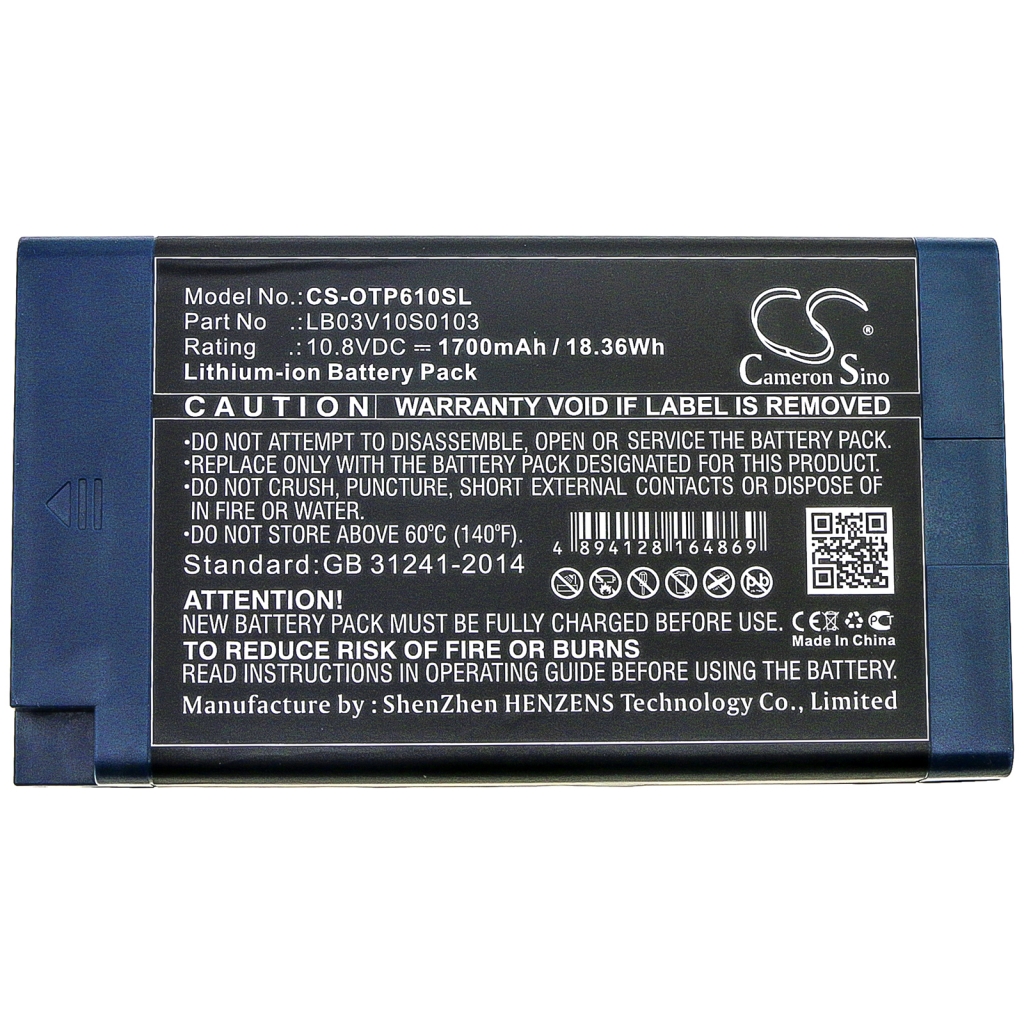 Batterier Ersätter OTP-6103