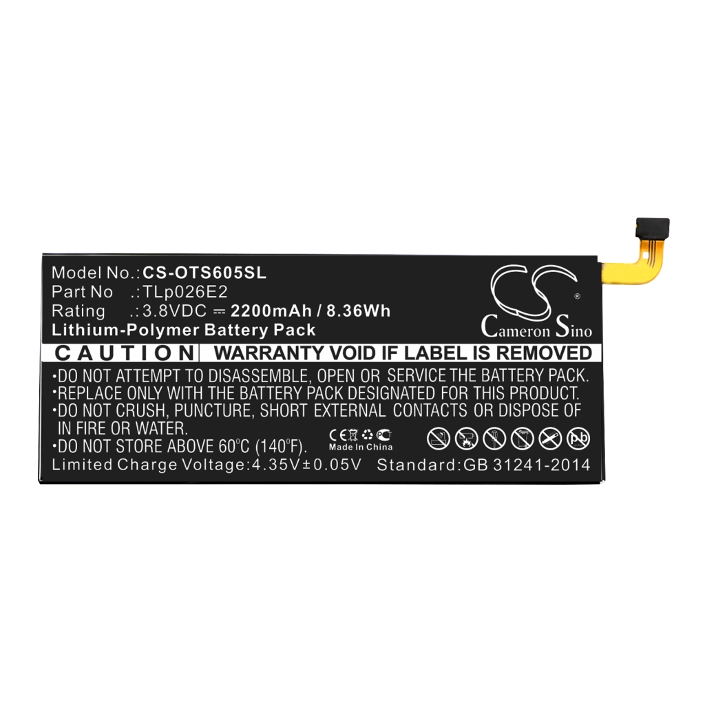 Battery Replaces TLp026EJ