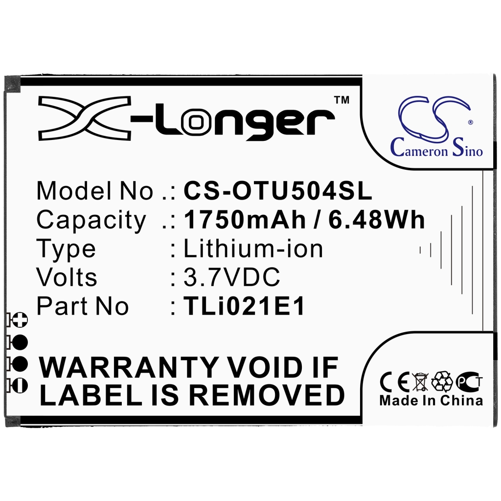 Batterier Ersätter TLi021E1