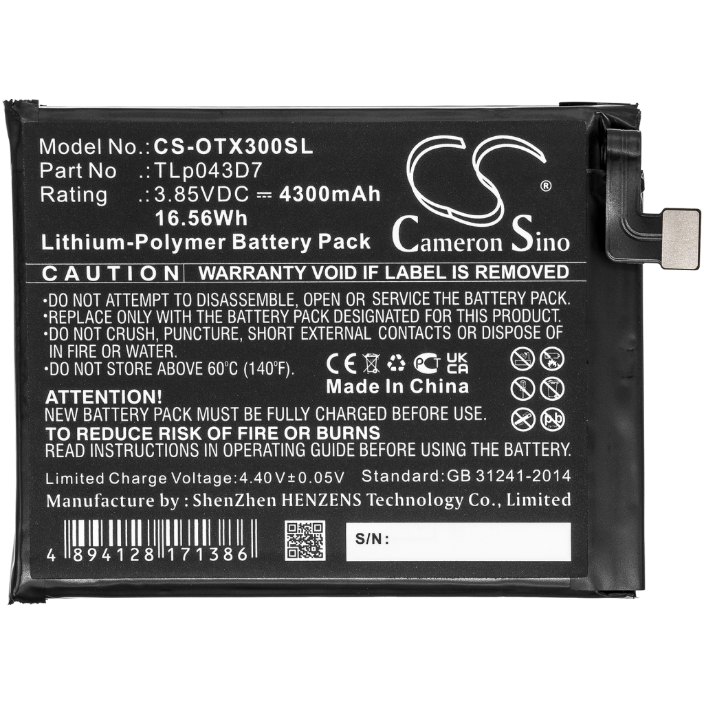 Battery Replaces TLp048A7