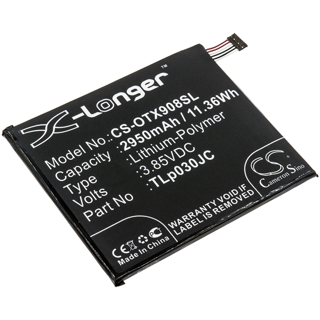 Batterier till mobiltelefoner Alcatel CS-OTX908SL