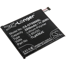 Kompatibel batteribyte för Alcatel CAC3000034CC,TLP030JC