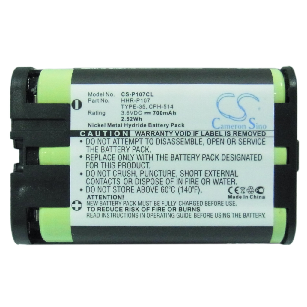 Batterier Ersätter KX-TG3034B