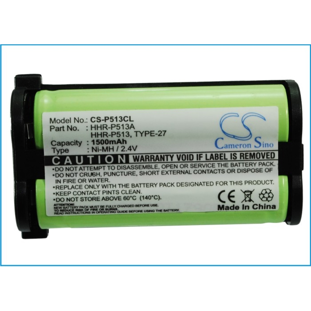 Batterier Ersätter HHR-P513A