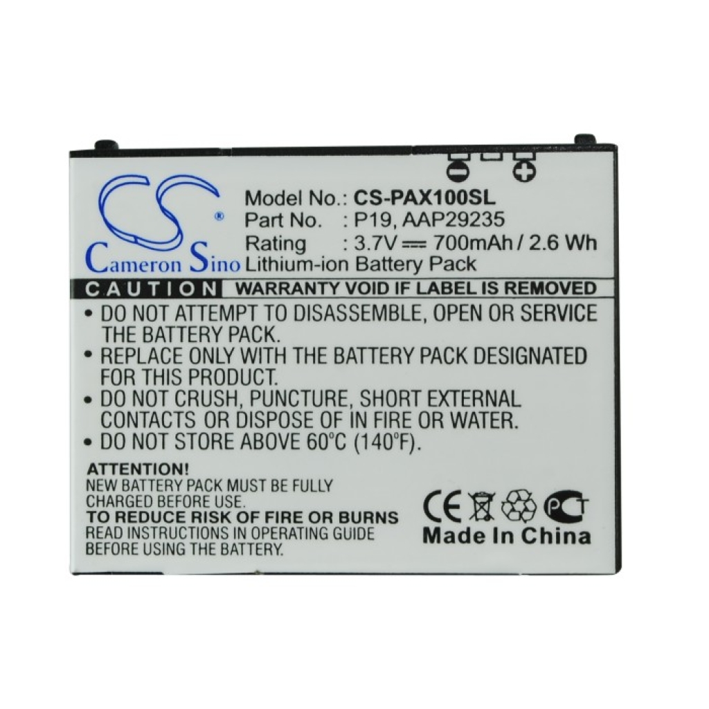 Batterier till mobiltelefoner Panasonic CS-PAX100SL