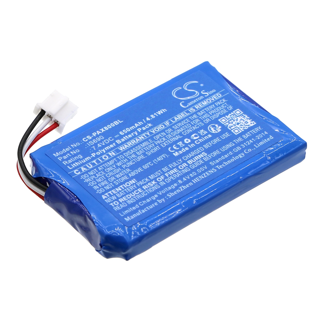 Batterier för betalningsterminaler Pax CS-PAX800BL