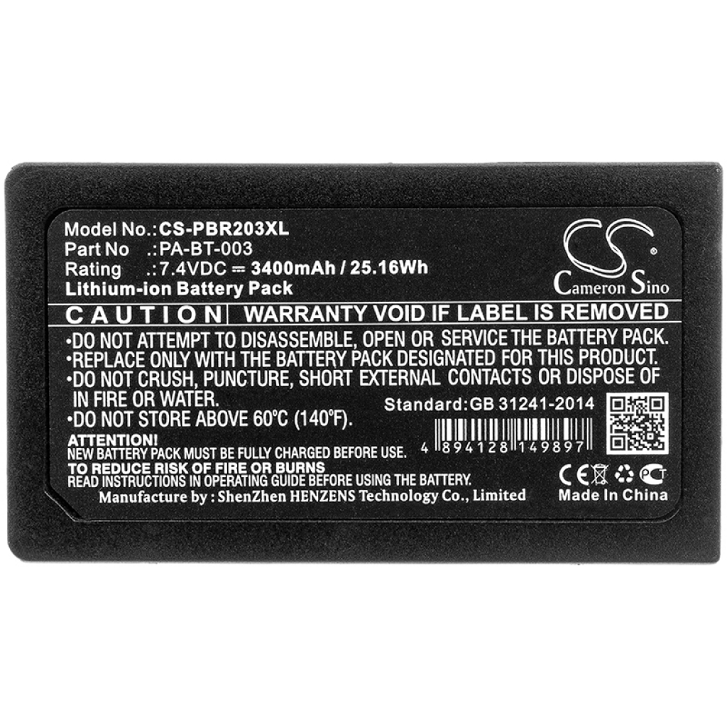 Batterier för skrivare Brother CS-PBR203XL