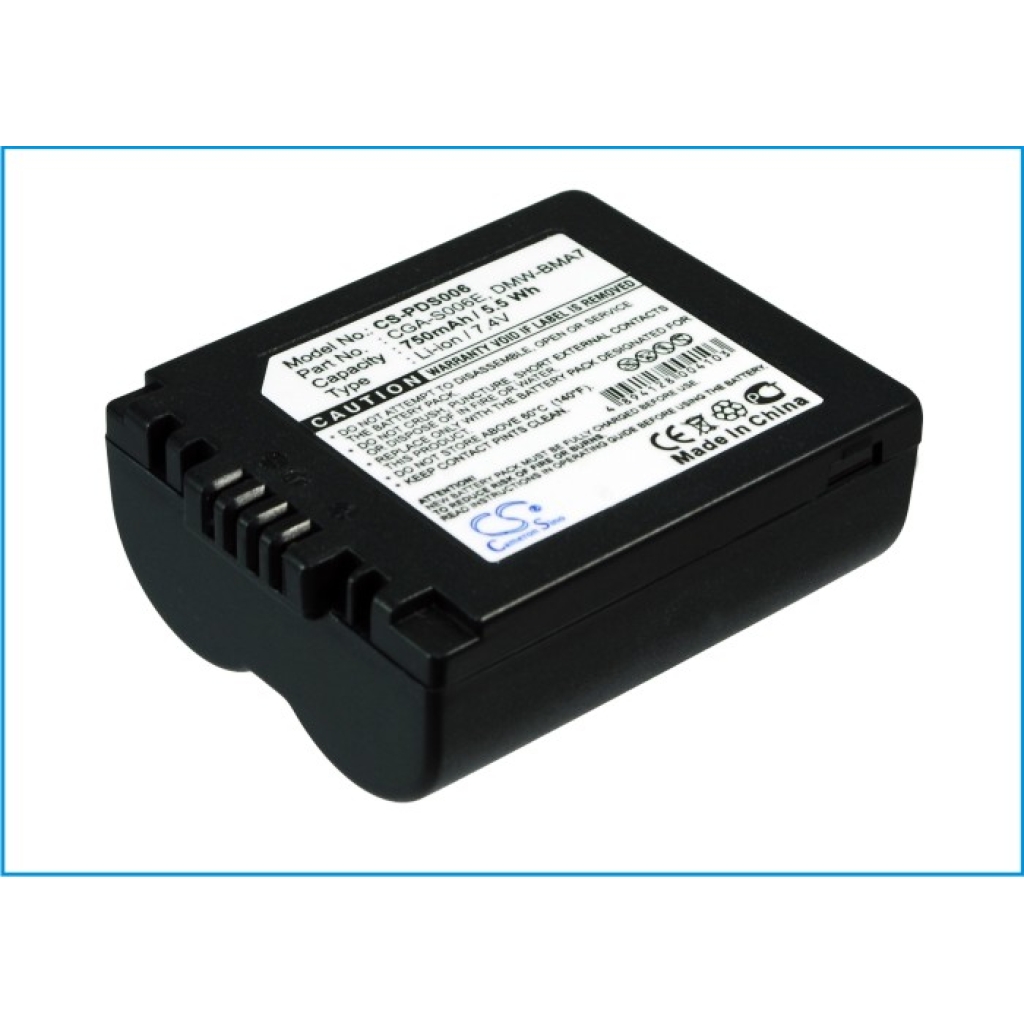 Batterier Ersätter Lumix DMC-FZ18EG-K