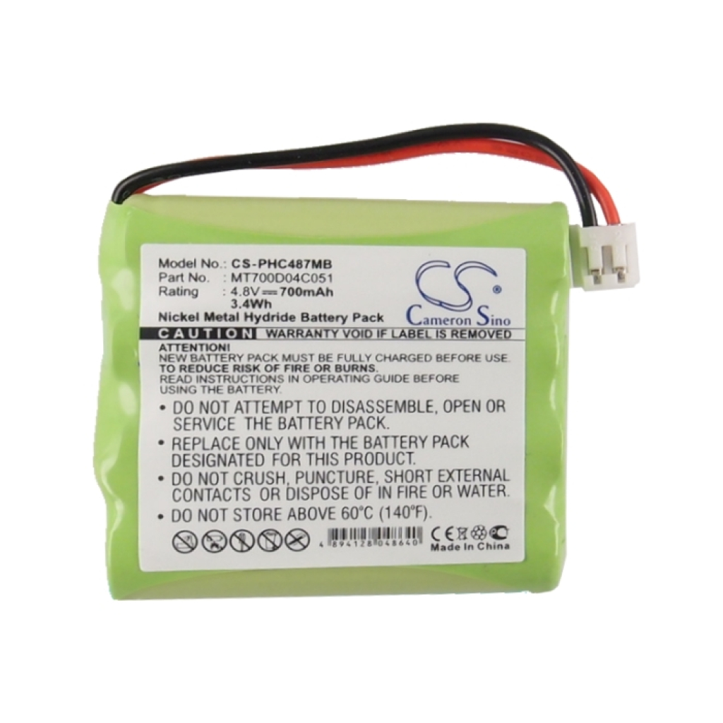 Batterier till babyvakter Tomy CS-PHC487MB