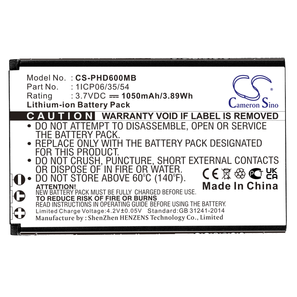 Batterier till babyvakter Babymoov CS-PHD600MB
