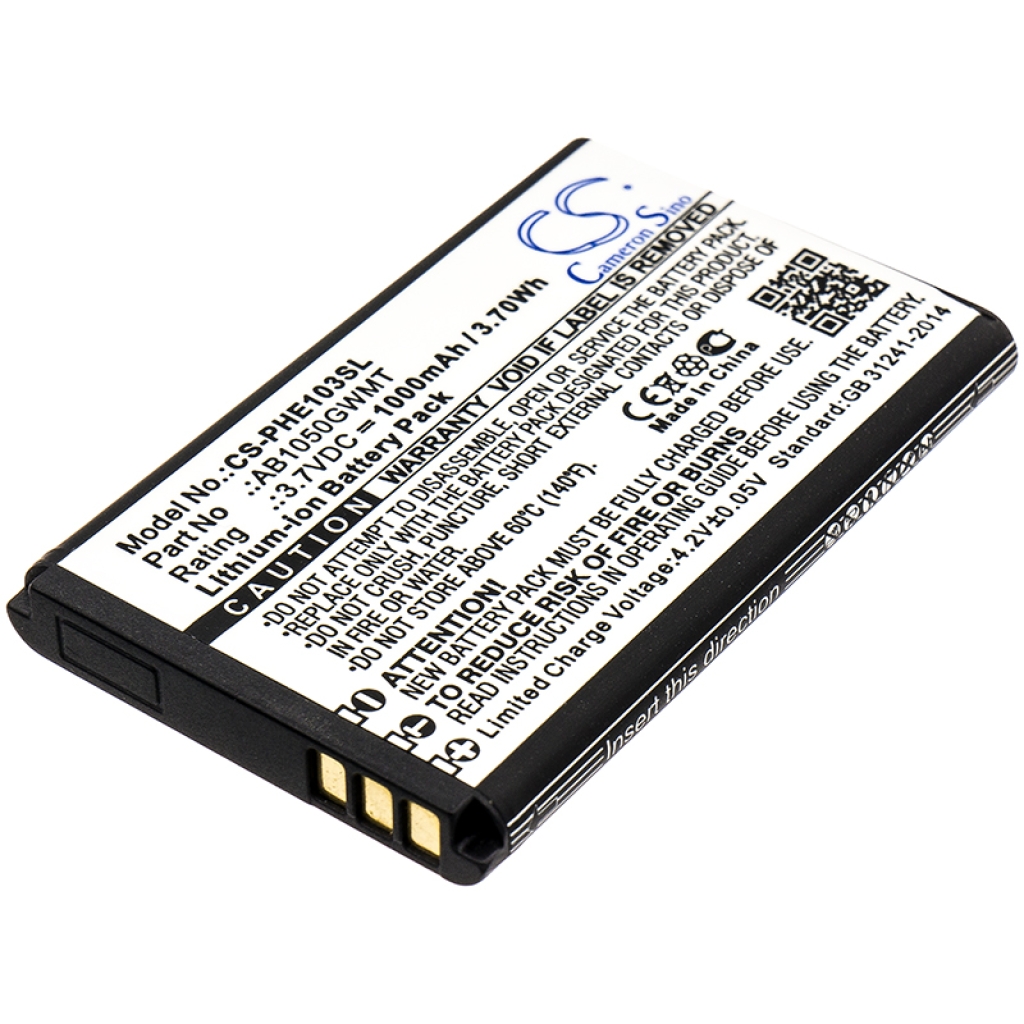 Batterier Ersätter Xenium E106