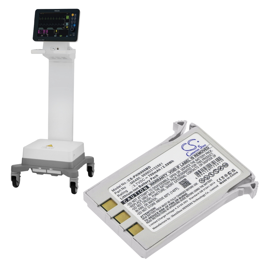 Batterier Ersätter Monitor Invivo 9067