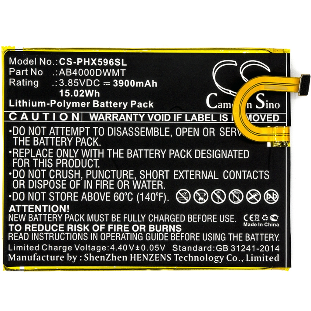 Batterier Ersätter AB4000DWMT