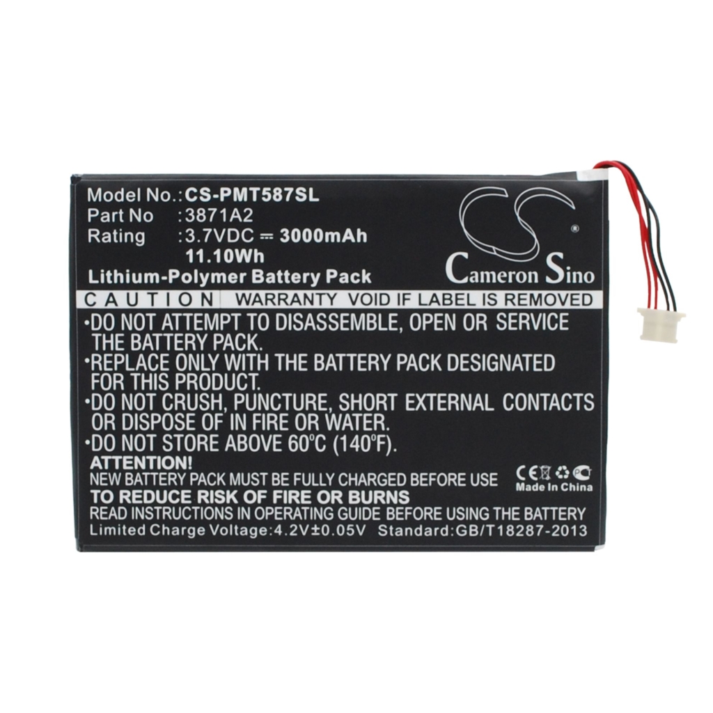 Batterier för surfplattor Prestigio CS-PMT587SL