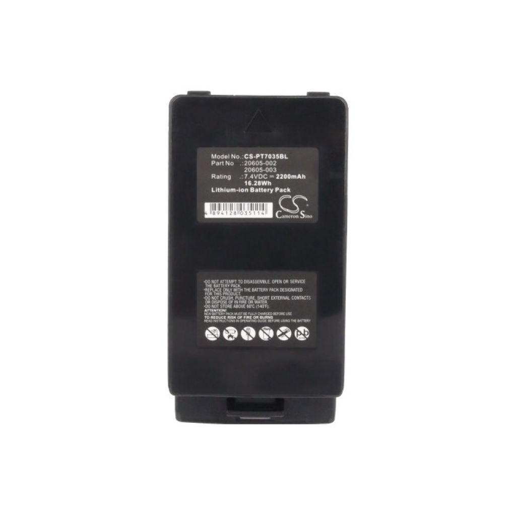 Batterier för skanner TEKLOGIX CS-PT7035BL