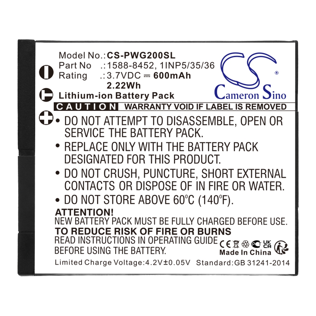 Batterier för trådlösa hörlurar och headsets Panasonic CS-PWG200SL