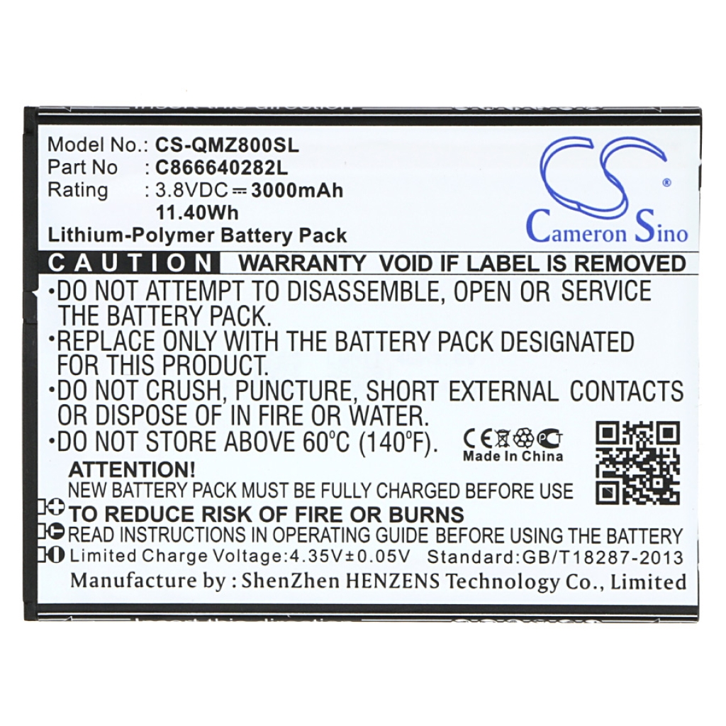 Batterier Ersätter C866639282L