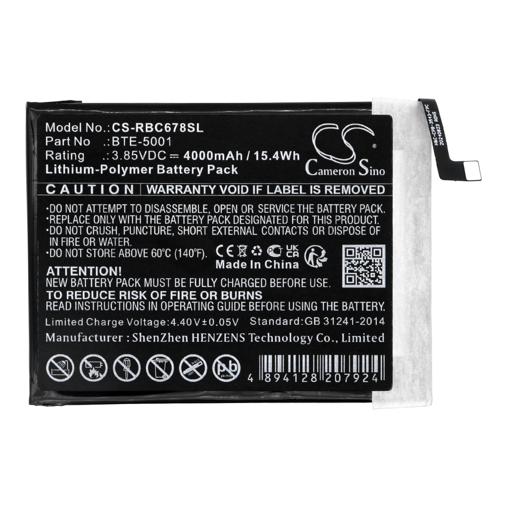 Batterier till mobiltelefoner Orbic CS-RBC678SL