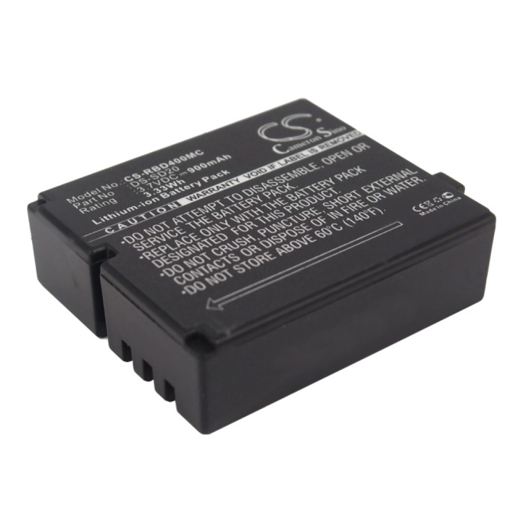 Batterier Ersätter ActionPro SD20F