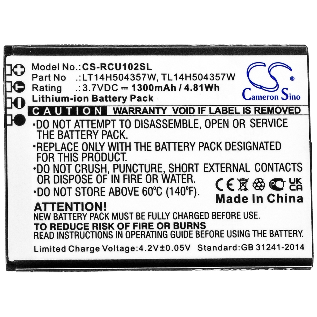 Batterier Ersätter TL14H504357W