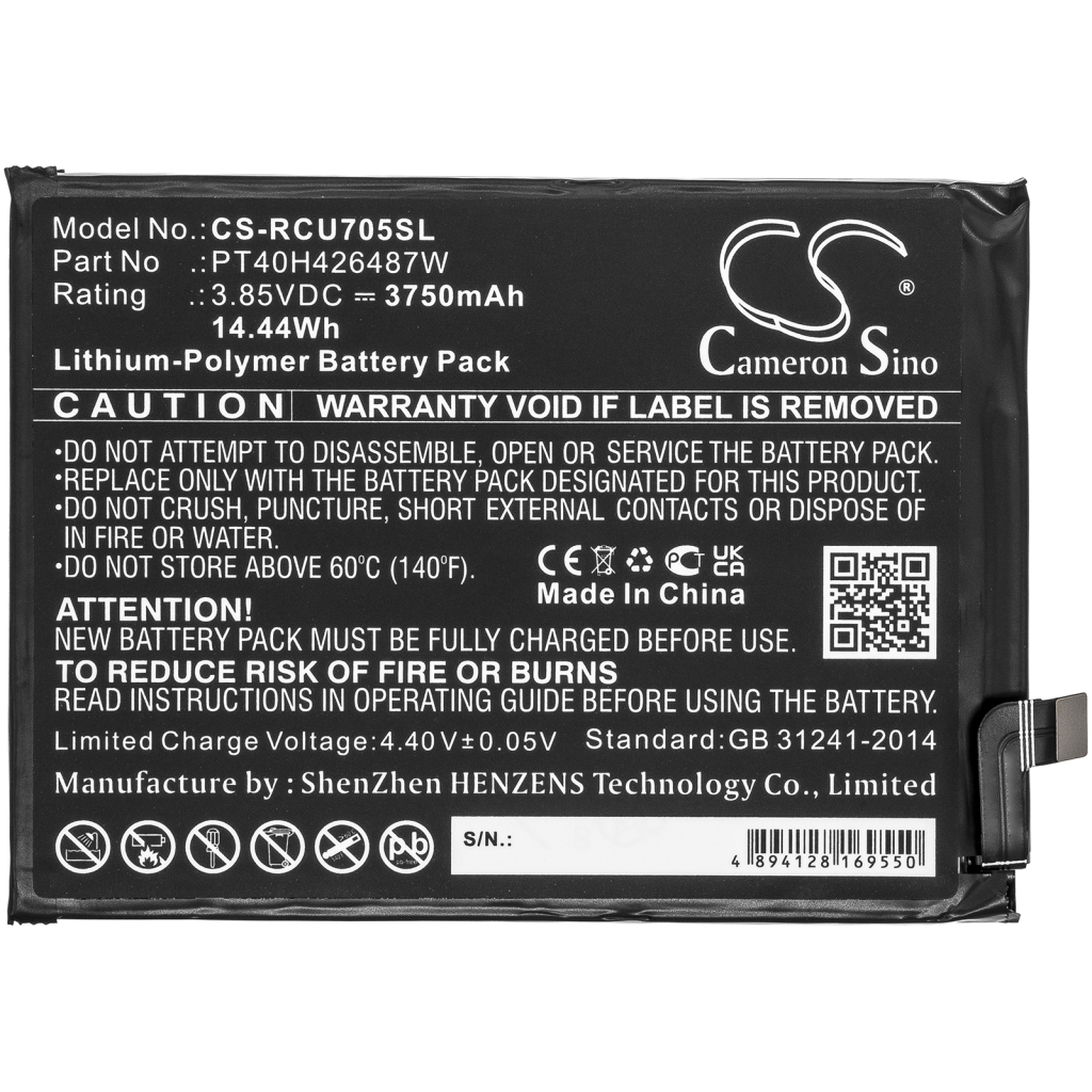 Battery Replaces PT40H426487W